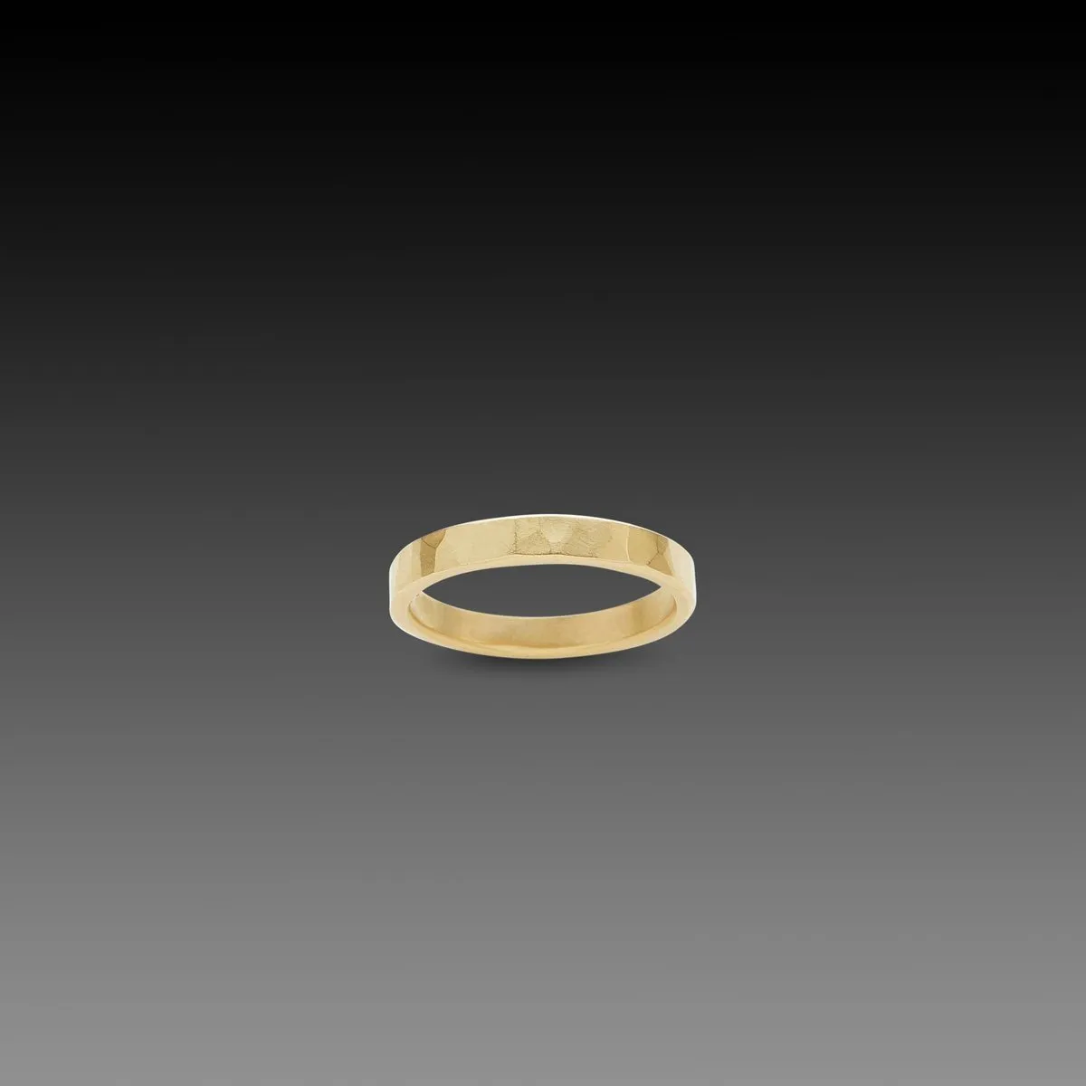 3mm Hammered Gold Band,Men Rings