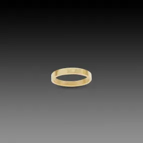 3mm Hammered Gold Band,Men Rings