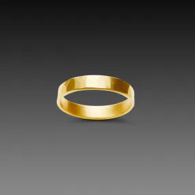 4mm Hammered Gold Band,Men Rings