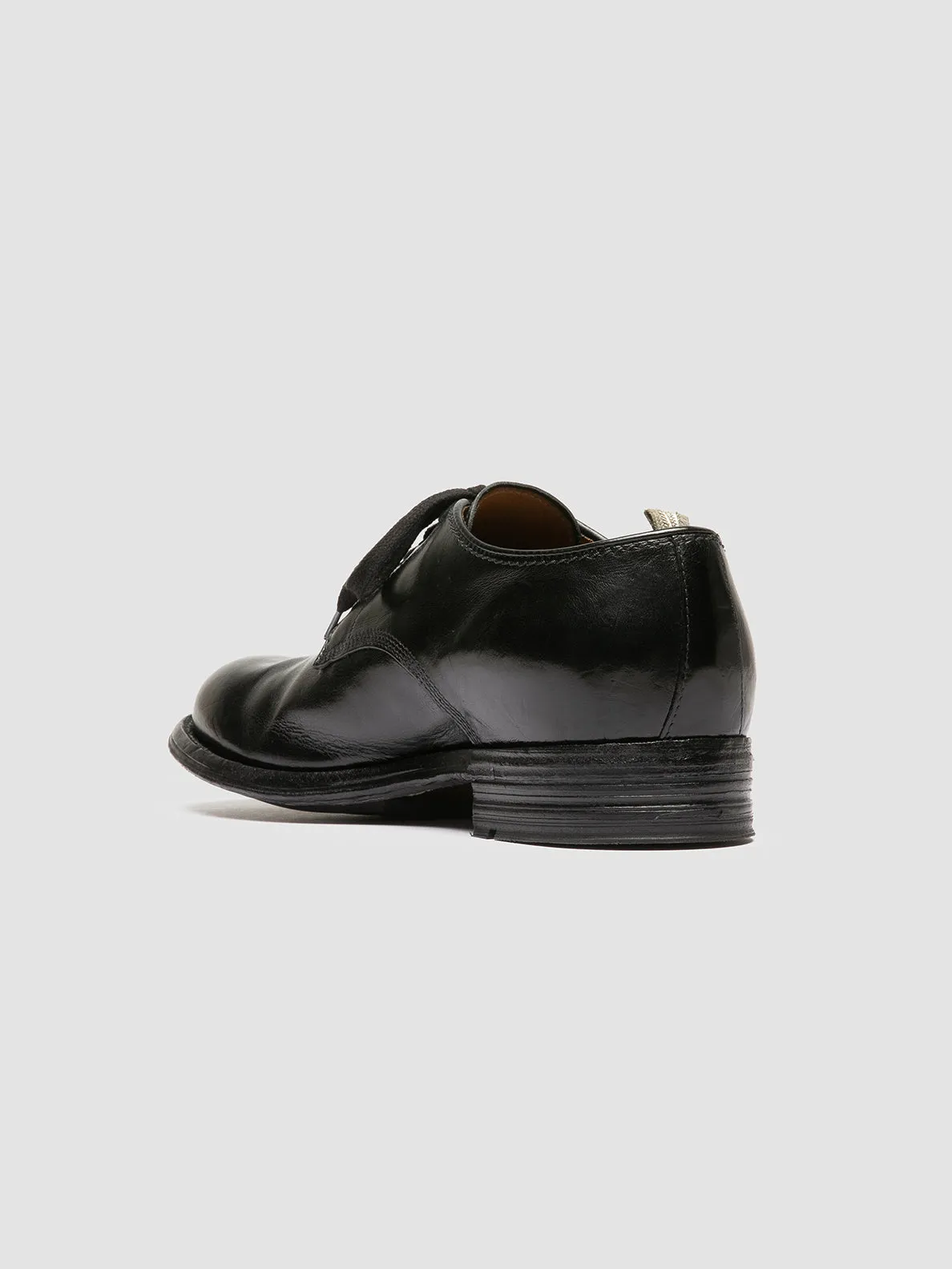 ADMIRAL 007 - Black Leather Derby Shoes,Men Derby Shoes
