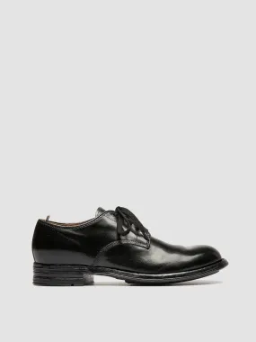 ADMIRAL 007 - Black Leather Derby Shoes,Men Derby Shoes