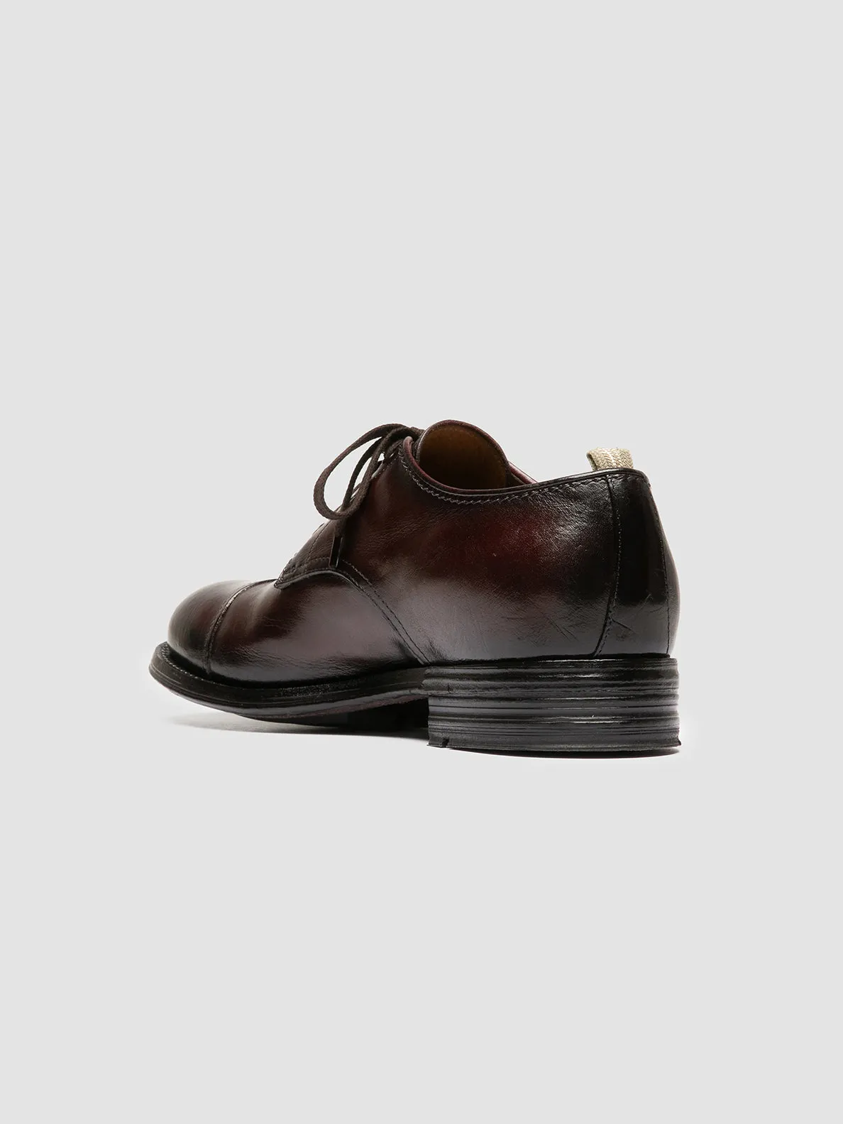 ADMIRAL 008 - Burgundy Leather Derby Shoes,Men Derby Shoes