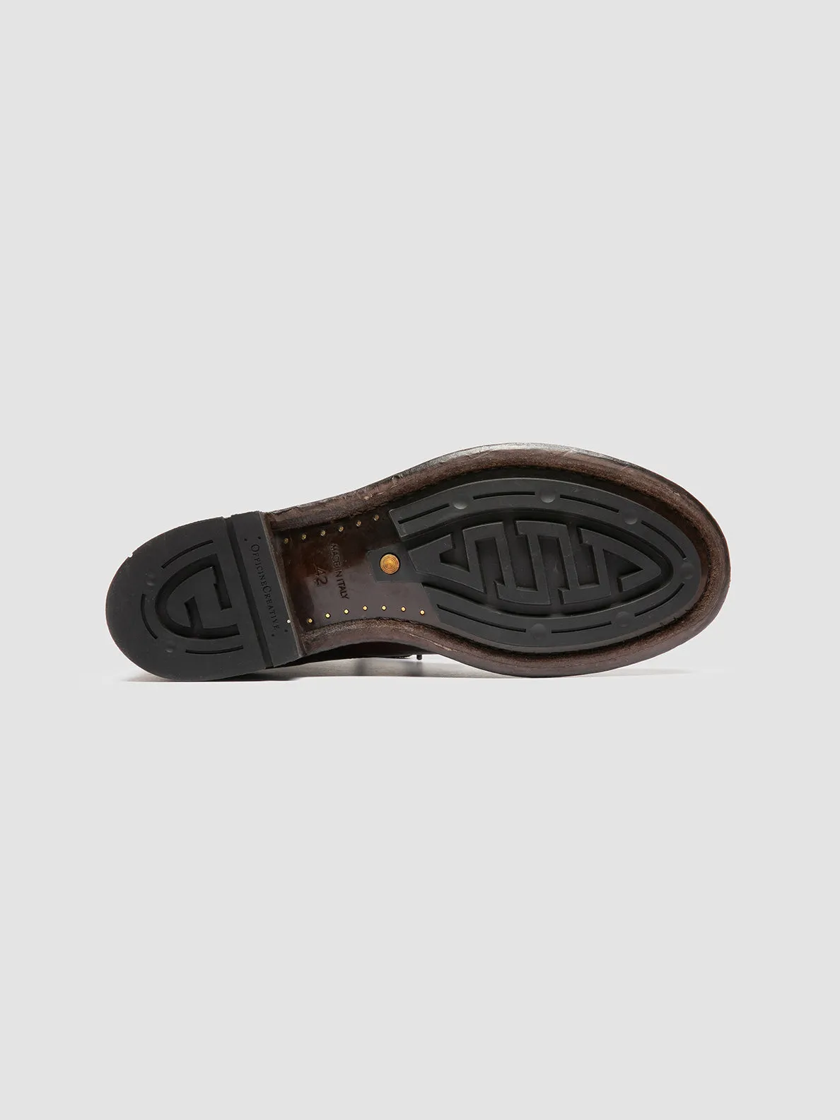 ADMIRAL 009 - Brown Leather Lace-up Boots,Men Boots