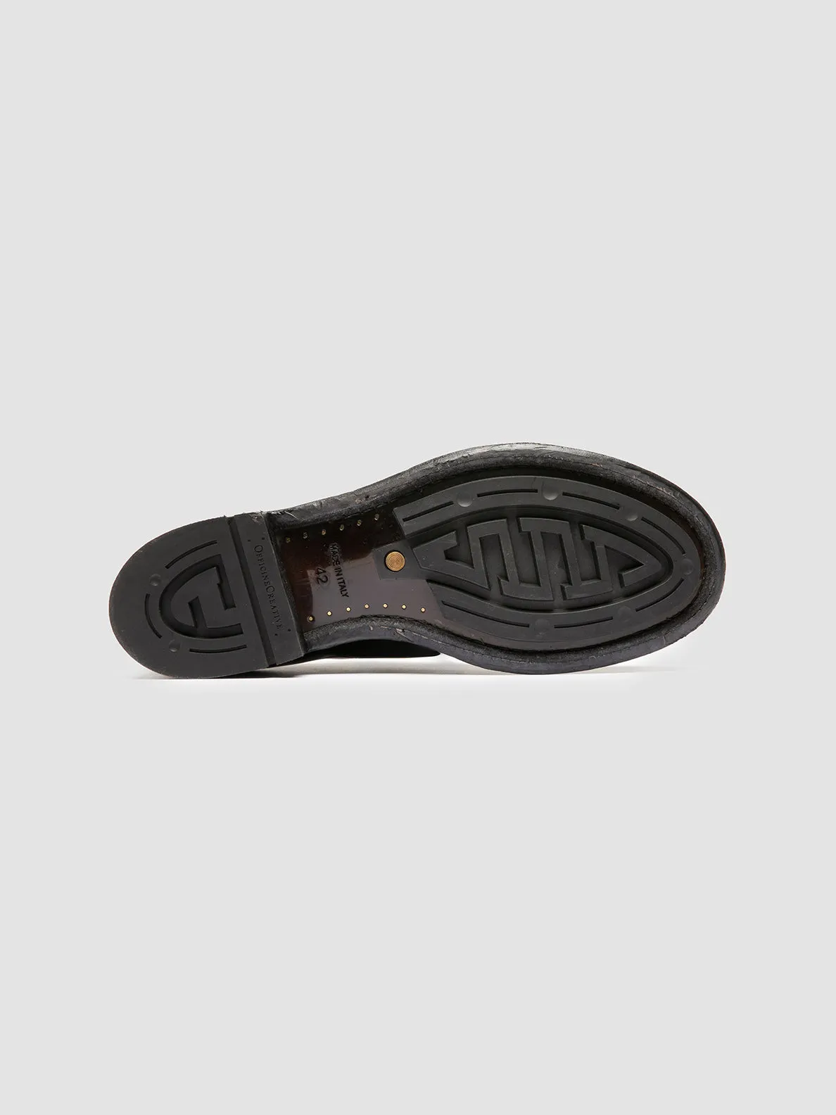 ADMIRAL 010 - Black Leather Lace-up Boots,Men Boots