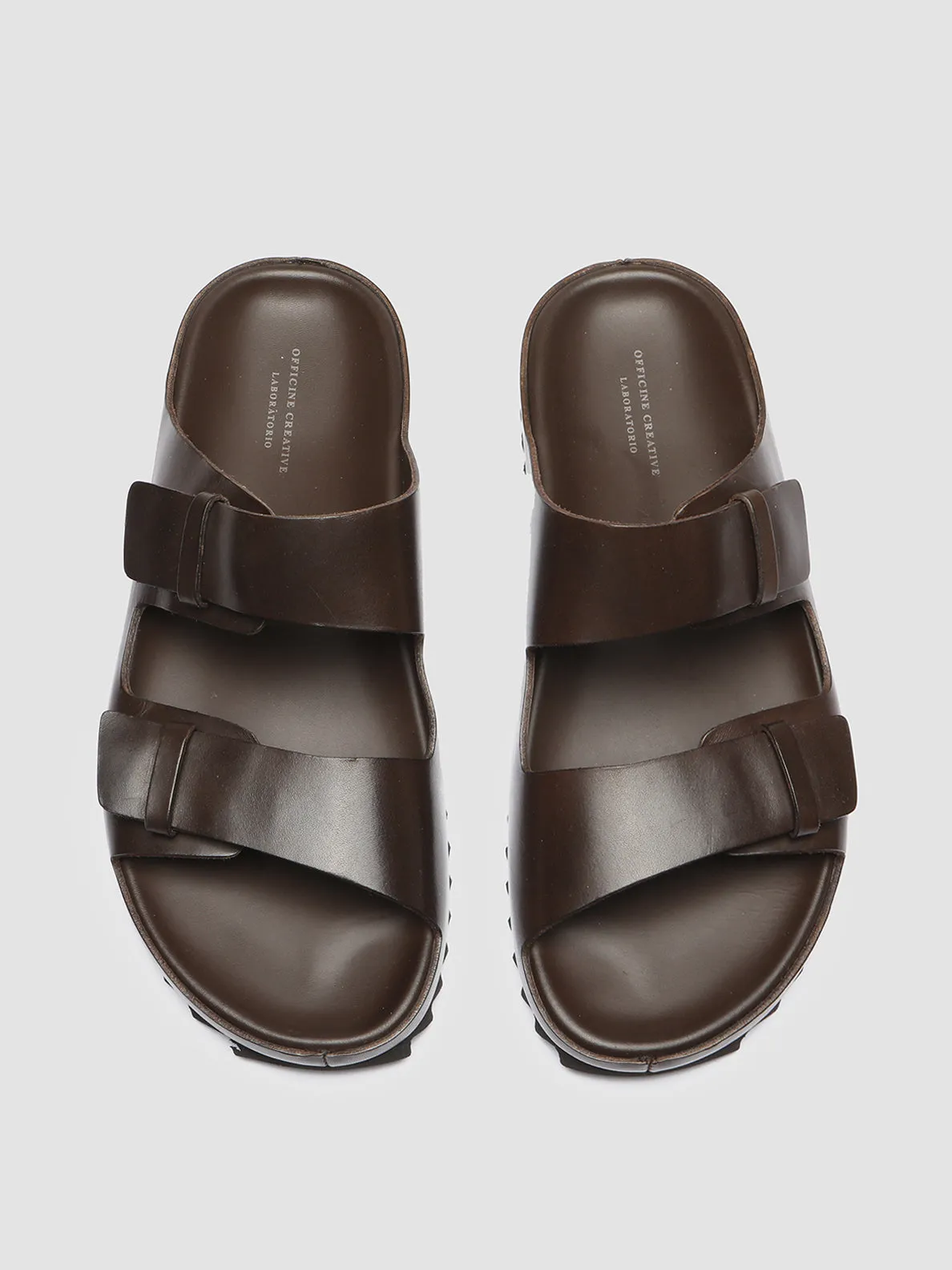 AGOR 002 - Brown Leather Sandals,Men Sandals