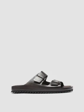 AGOR 002 - Brown Leather Sandals,Men Sandals