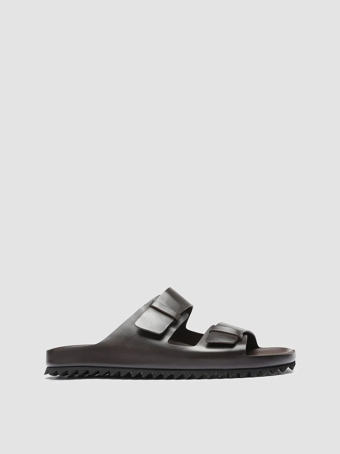 AGOR 002 - Brown Leather Sandals,Men Sandals