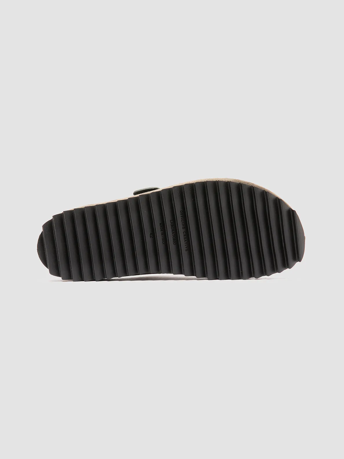 AGOR 010 - Green Suede Slide Sandals,Men Sandals