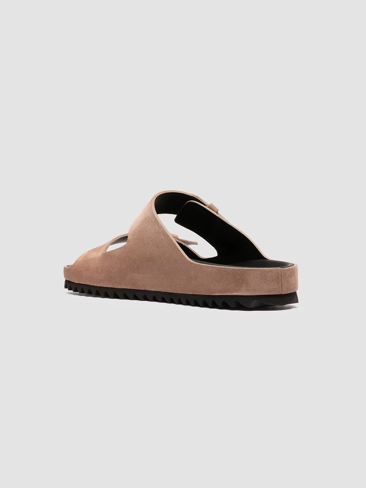 AGOR 010 - Taupe Suede Slide Sandals,Men Sandals