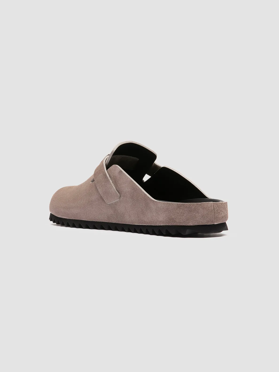 AGOR 012 - Grey Suede Mule Sandals,Men Sandals