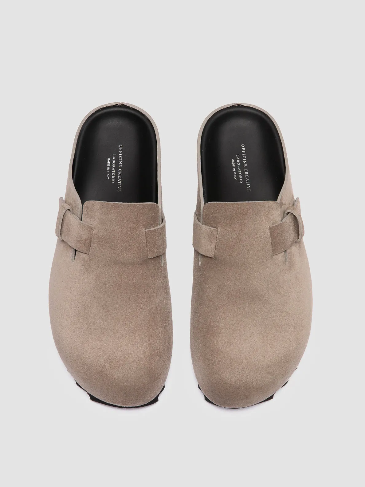 AGOR 012 - Grey Suede Mule Sandals,Men Sandals