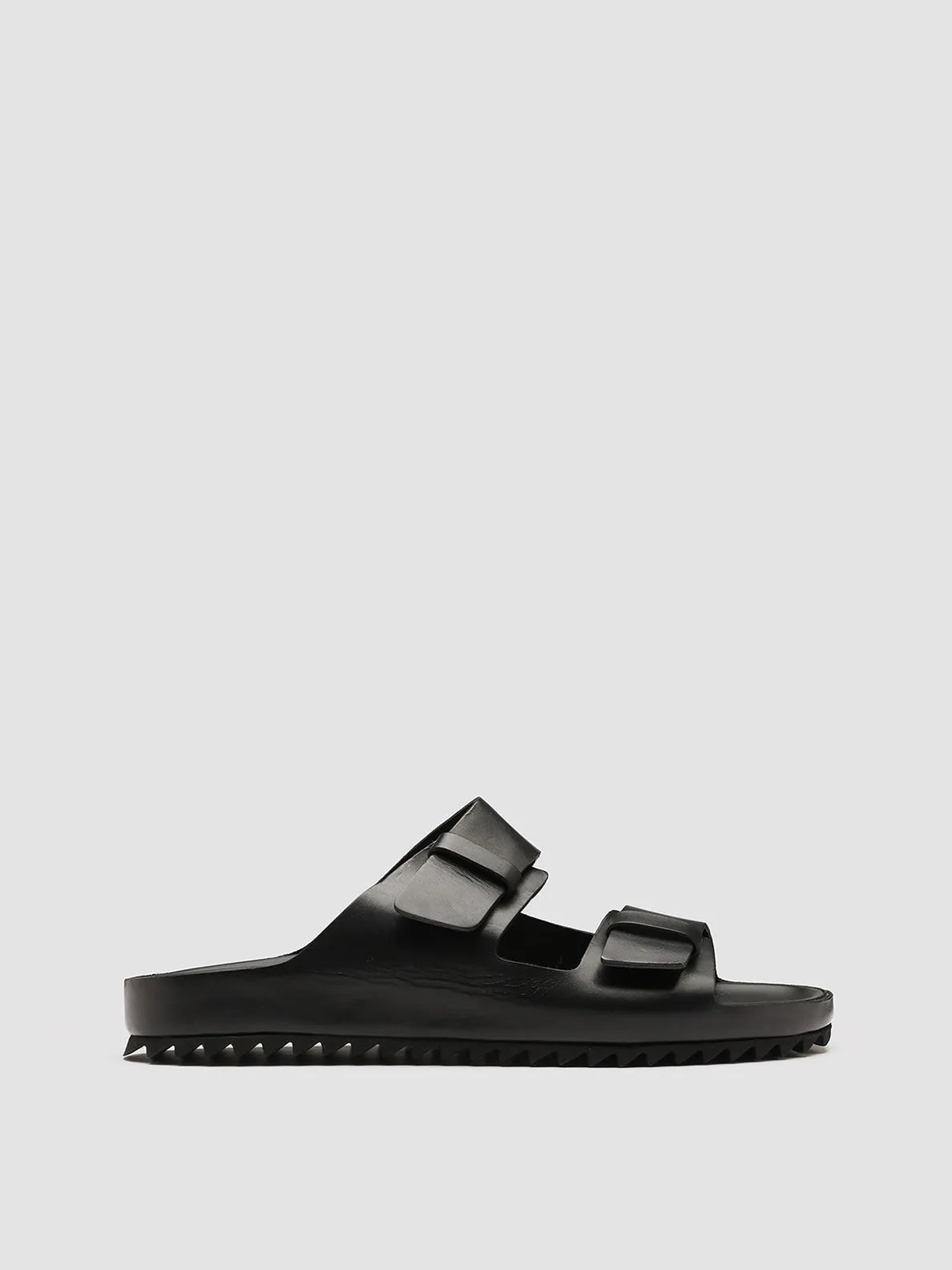 AGORA' 002 - Black Leather Sandals,Men Sandals