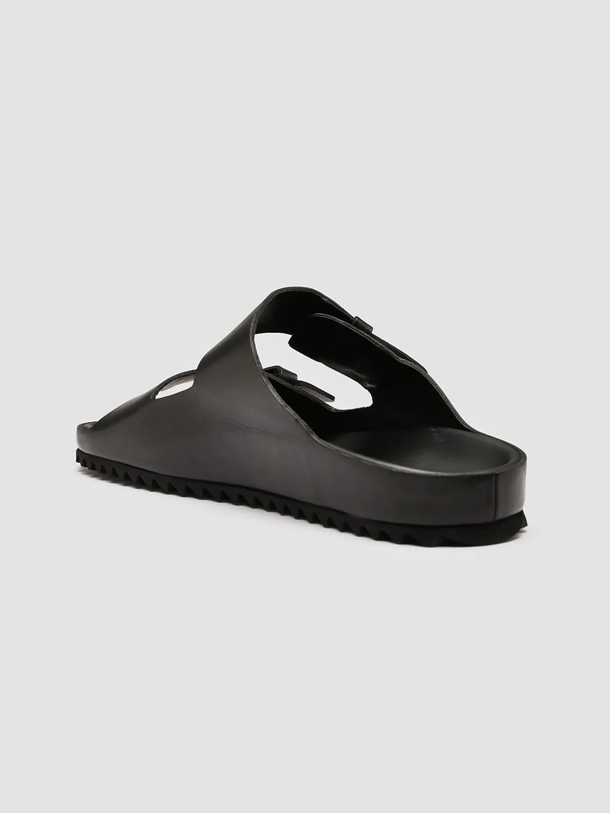AGORA' 002 - Black Leather Sandals,Men Sandals