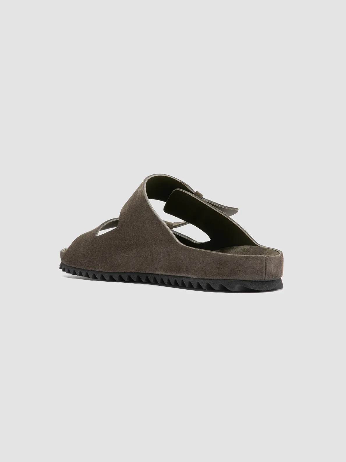 AGORA??002 - Green Suede Sandals,Men Sandals