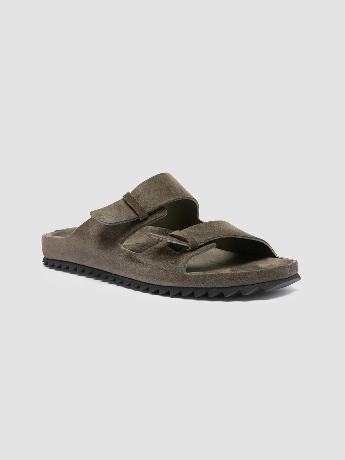 AGORA??002 - Green Suede Sandals,Men Sandals