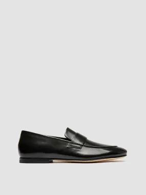 AIRTO 001 - Black Leather Penny Loafers,Men