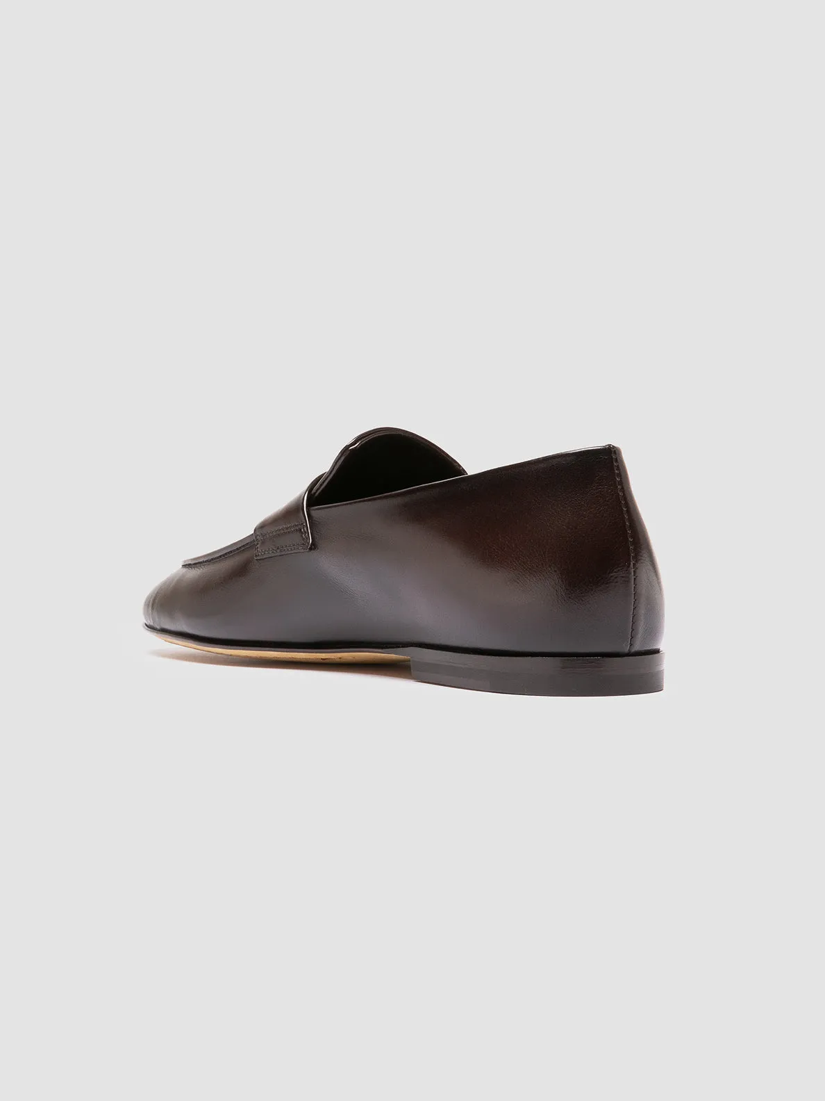AIRTO 001 - Brown Leather Penny Loafers,Men