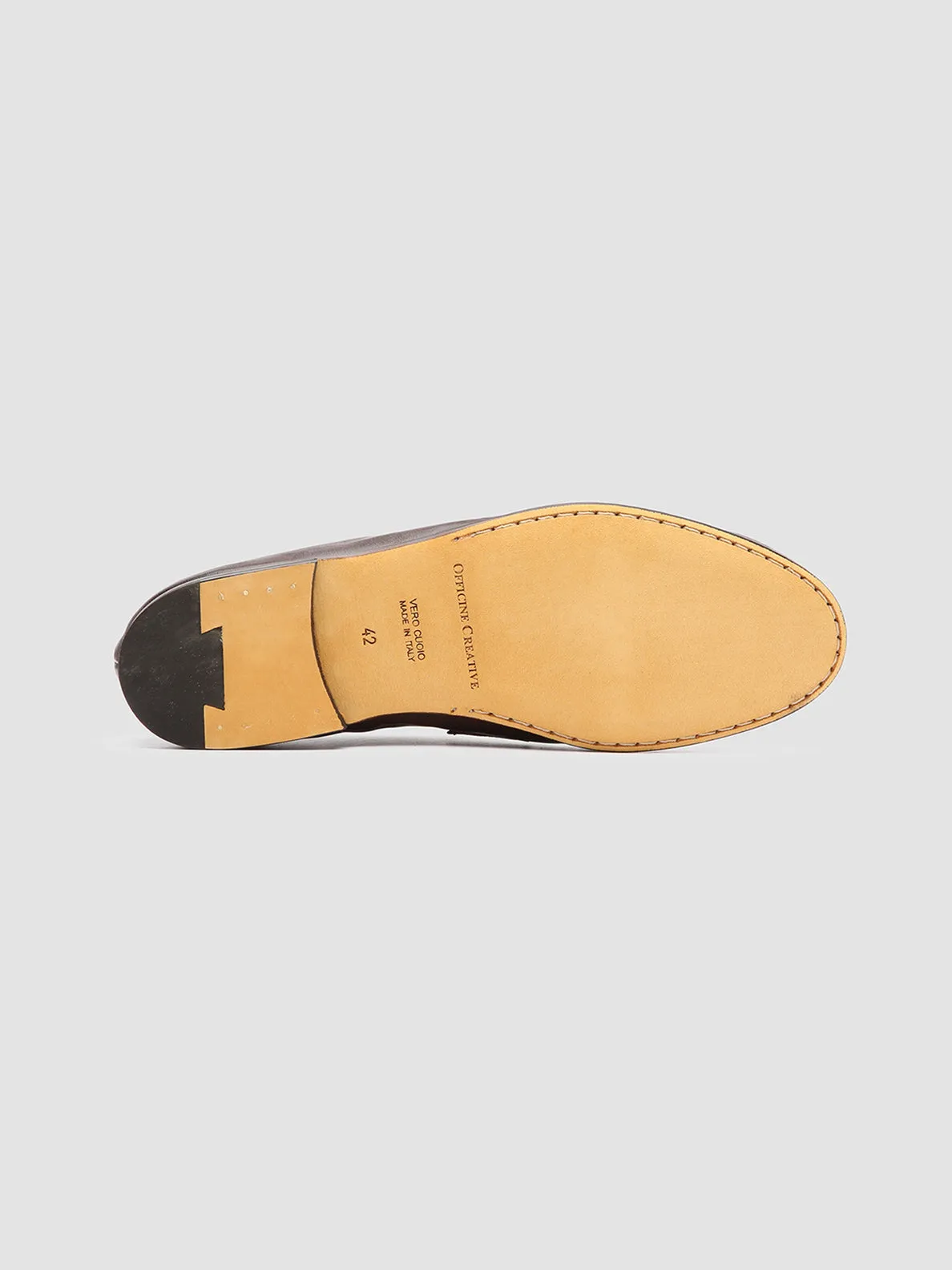 AIRTO 001 - Brown Leather Penny Loafers,Men