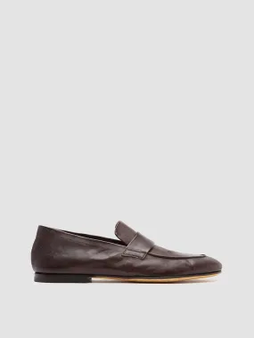 AIRTO 001 - Brown Leather Penny Loafers,Men