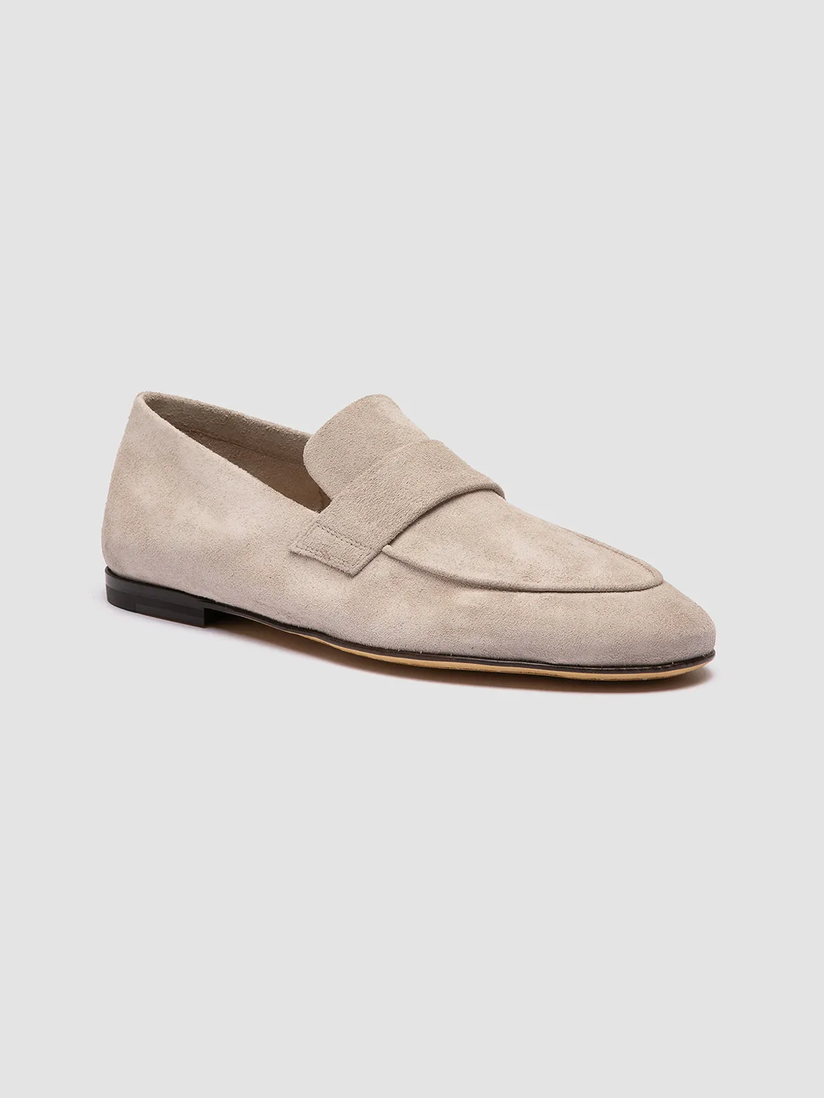 AIRTO 001 - Ivory Suede Loafers,Men