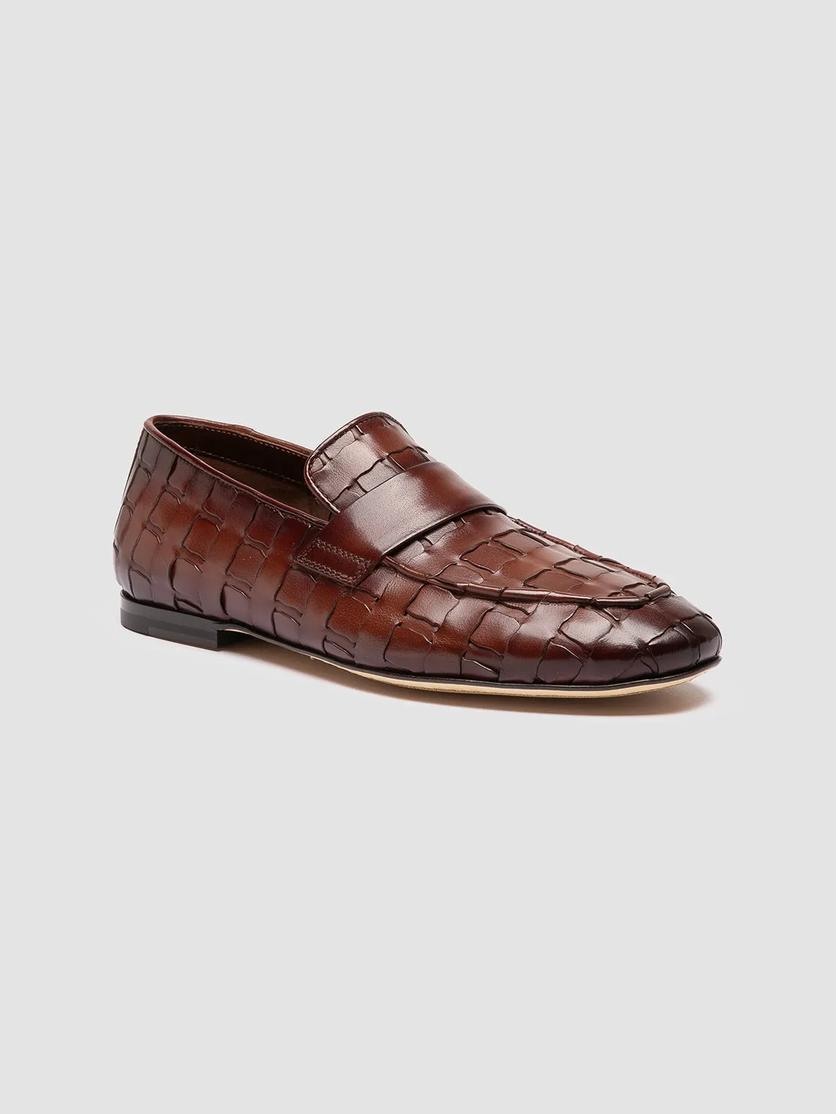 AIRTO 015 - Brown Leather Loafers,Men