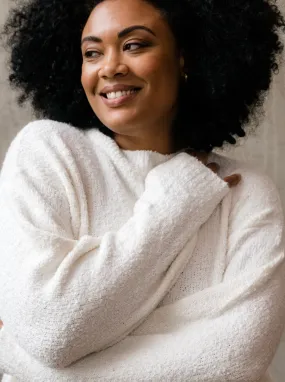 Alexis Boucle Sweater - Almond,Women Sweaters