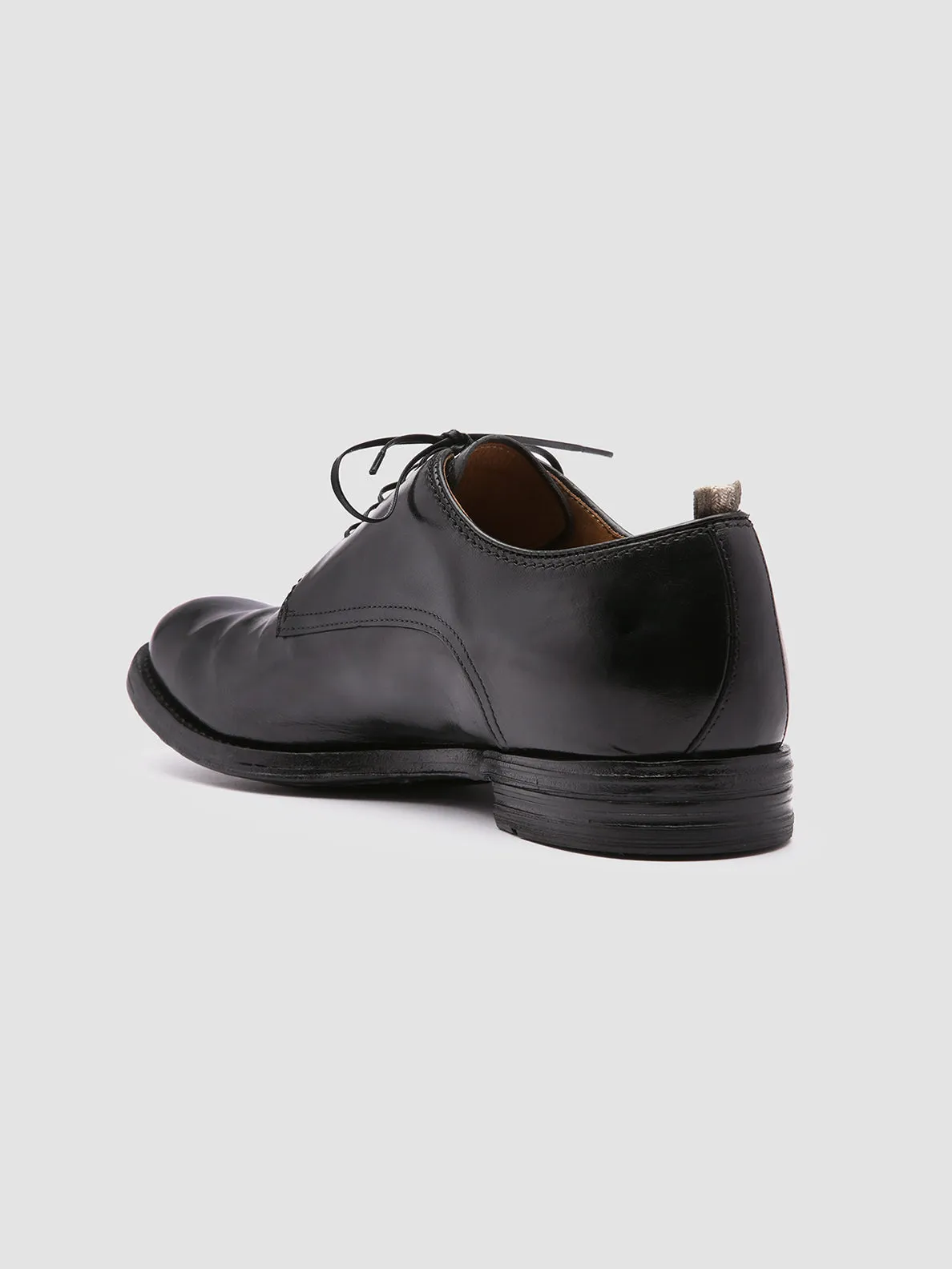ANATOMIA 012 - Black Leather Derby Shoes,Men Derby Shoes
