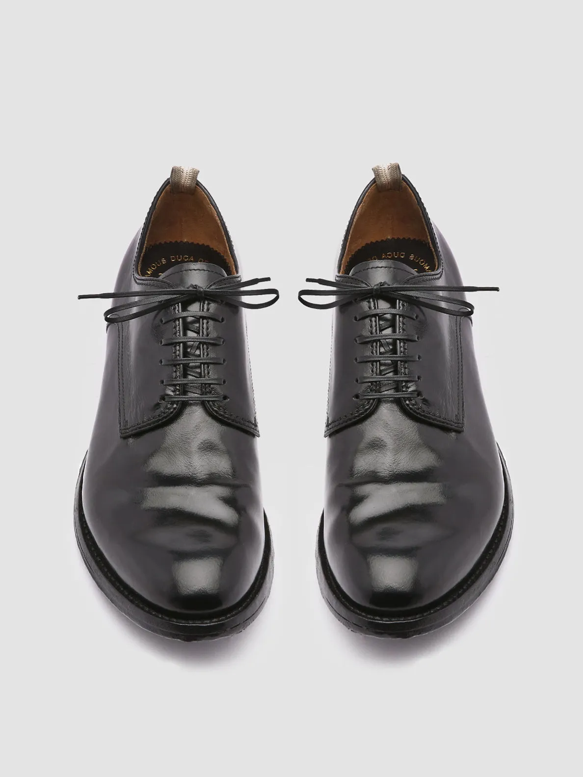 ANATOMIA 012 - Black Leather Derby Shoes,Men Derby Shoes