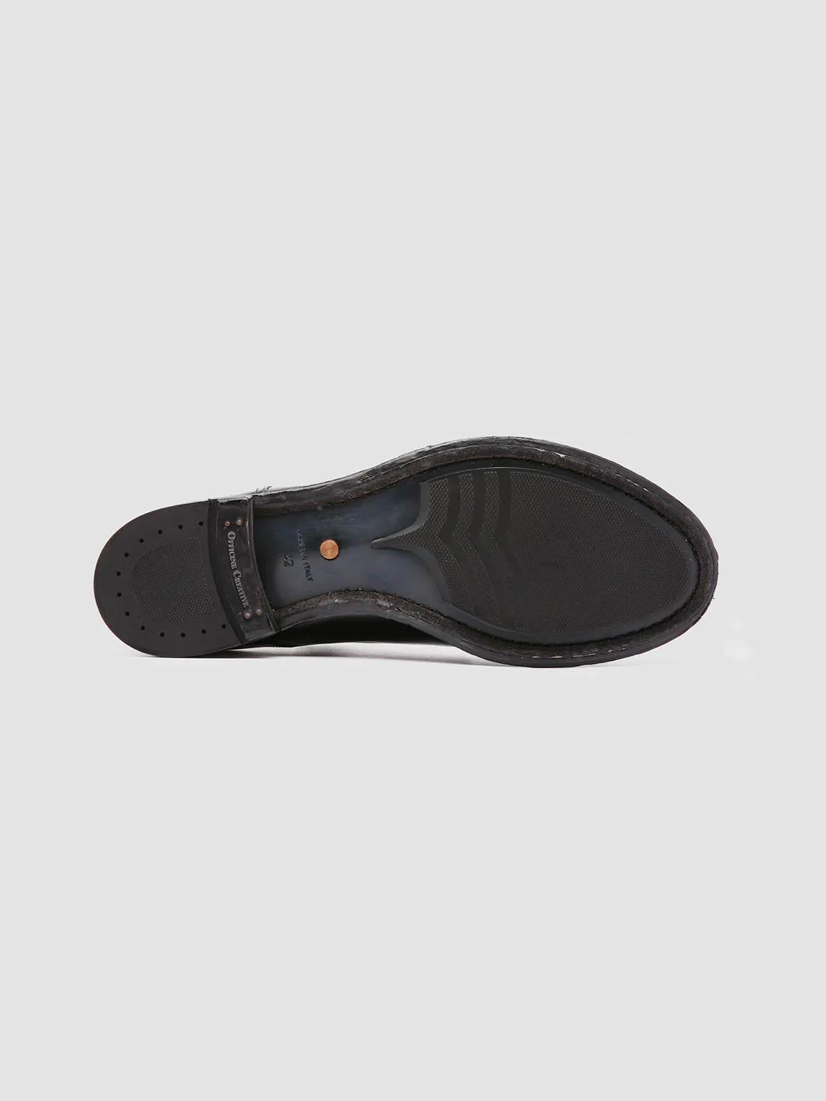 ANATOMIA 012 - Black Leather Derby Shoes,Men Derby Shoes