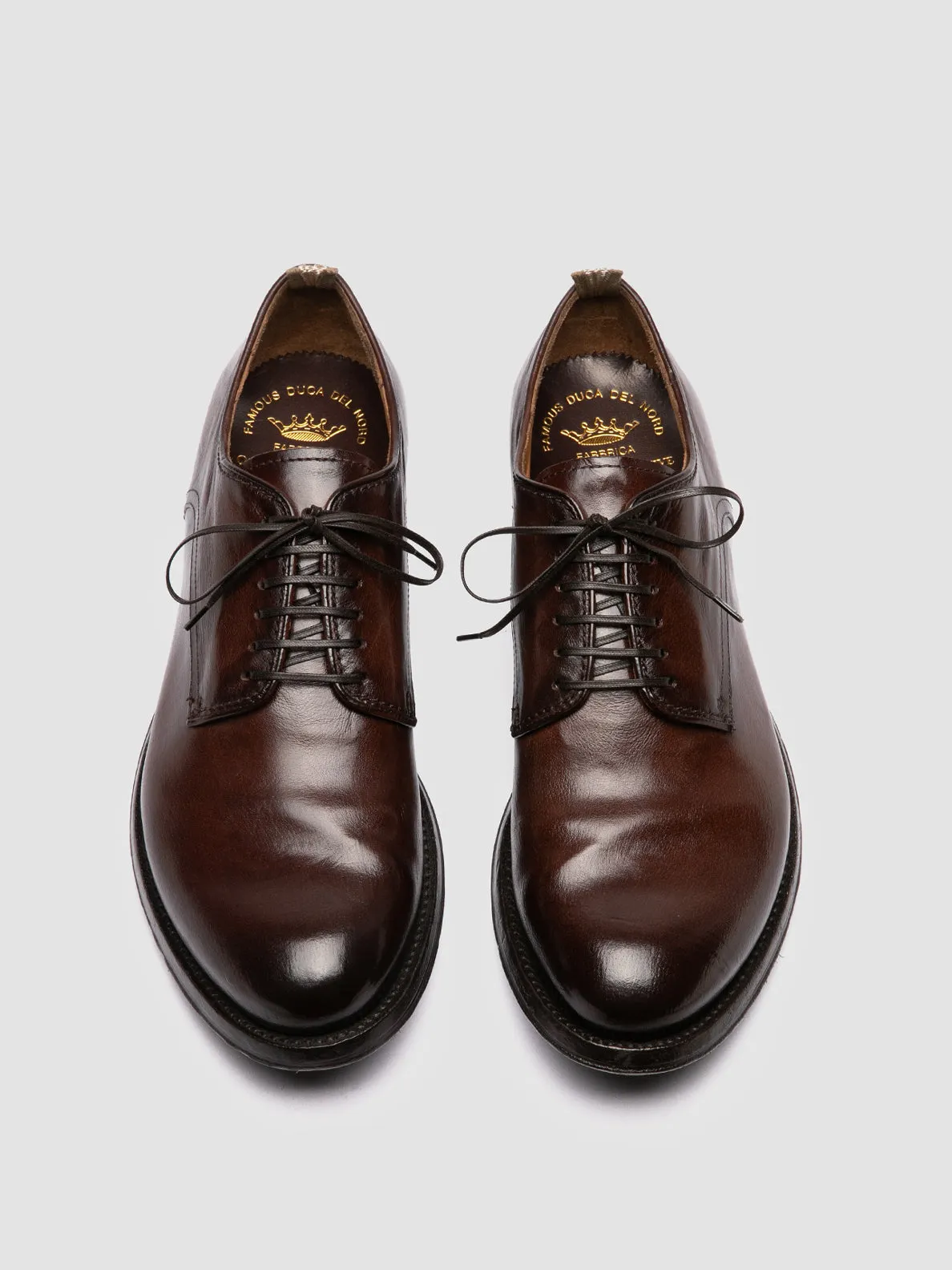 ANATOMIA 012 - Brown Leather Derby Shoes,Men Derby Shoes