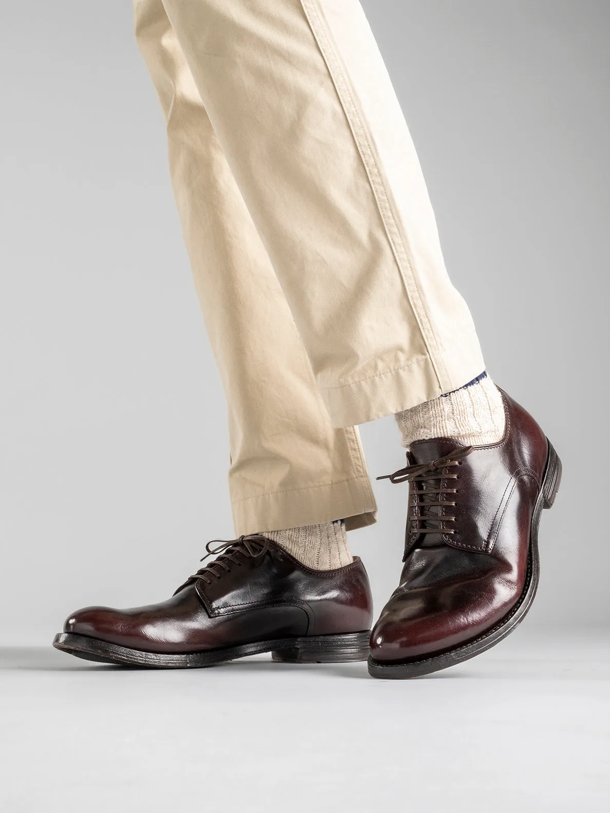 ANATOMIA 012 - Brown Leather Derby Shoes,Men Derby Shoes