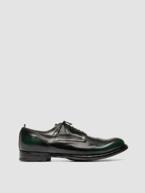 ANATOMIA 012 - Green Leather Derby Shoes,Men Derby Shoes