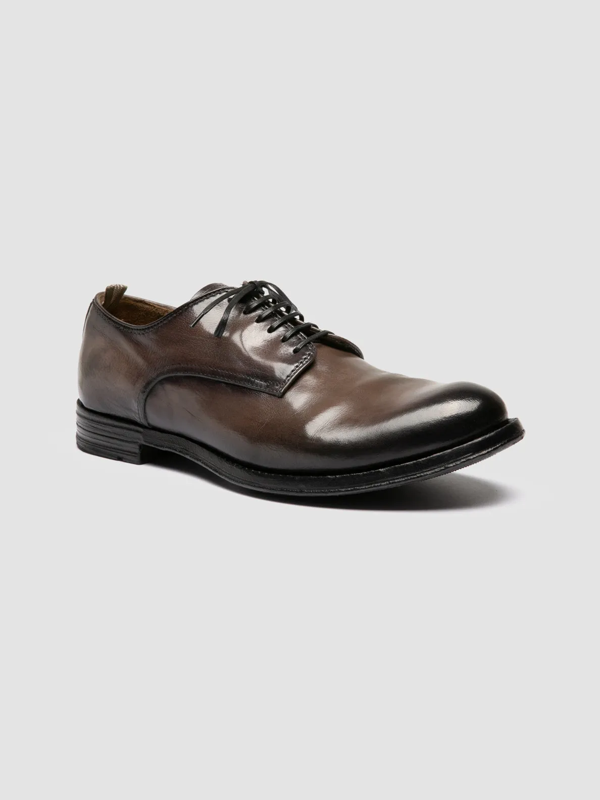 ANATOMIA 012 - Grey Leather Derby Shoes,Men Derby Shoes