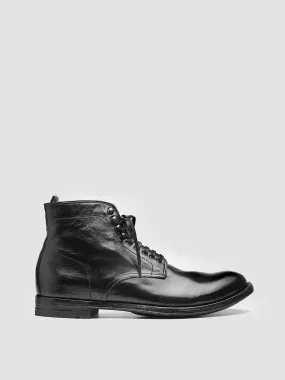 ANATOMIA 013 - Black Leather Ankle Boots,Men Boots