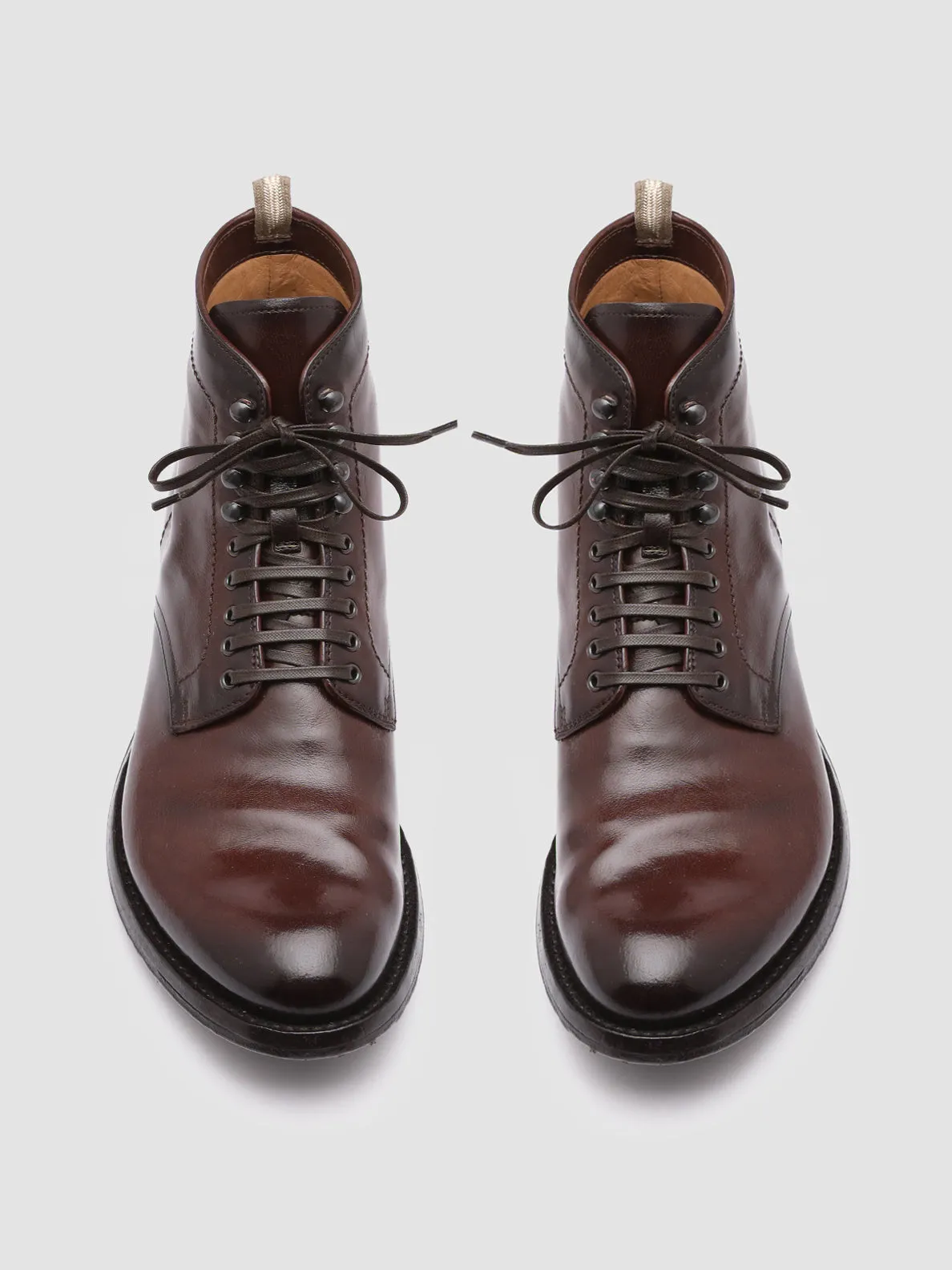 ANATOMIA 013 - Brown Leather Ankle Boots,Men Boots