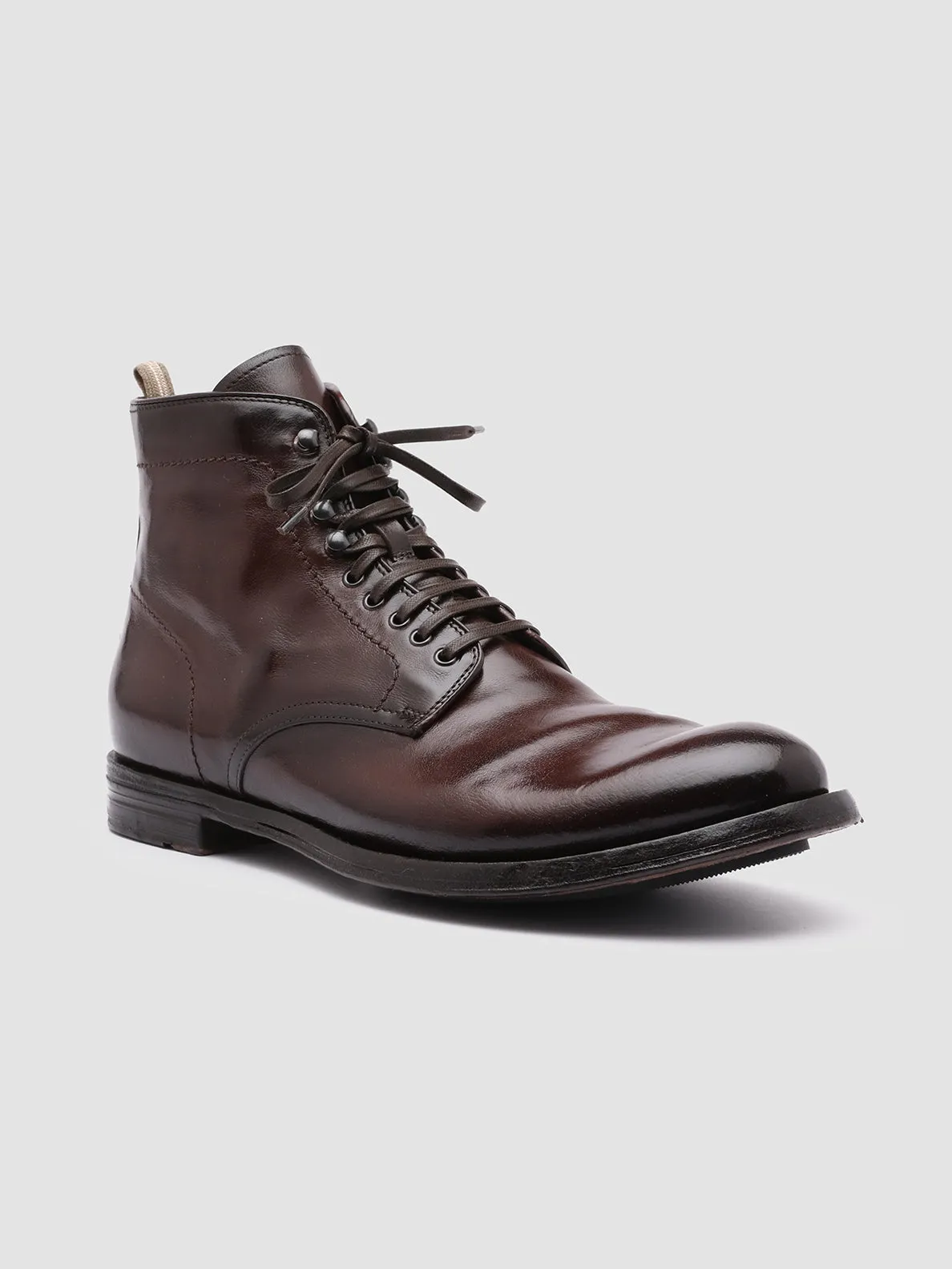 ANATOMIA 013 - Brown Leather Ankle Boots,Men Boots