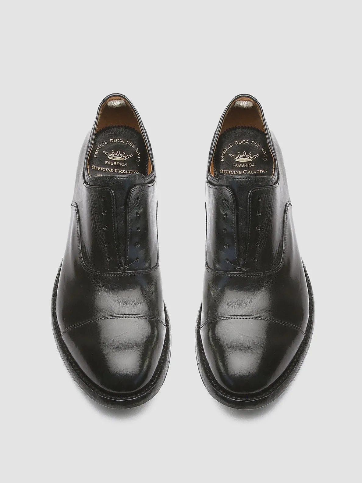 ANATOMIA 015 - Black Leather Oxford Shoes,Men Derby Shoes