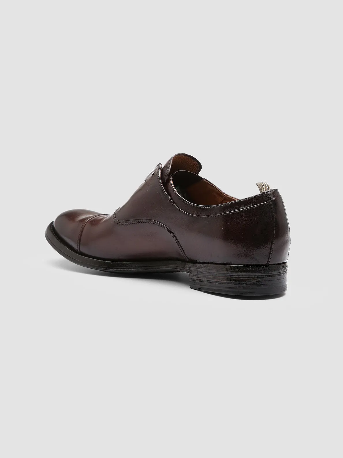 ANATOMIA 015 - Dark Brown Leather Oxford Shoes,Men Derby Shoes