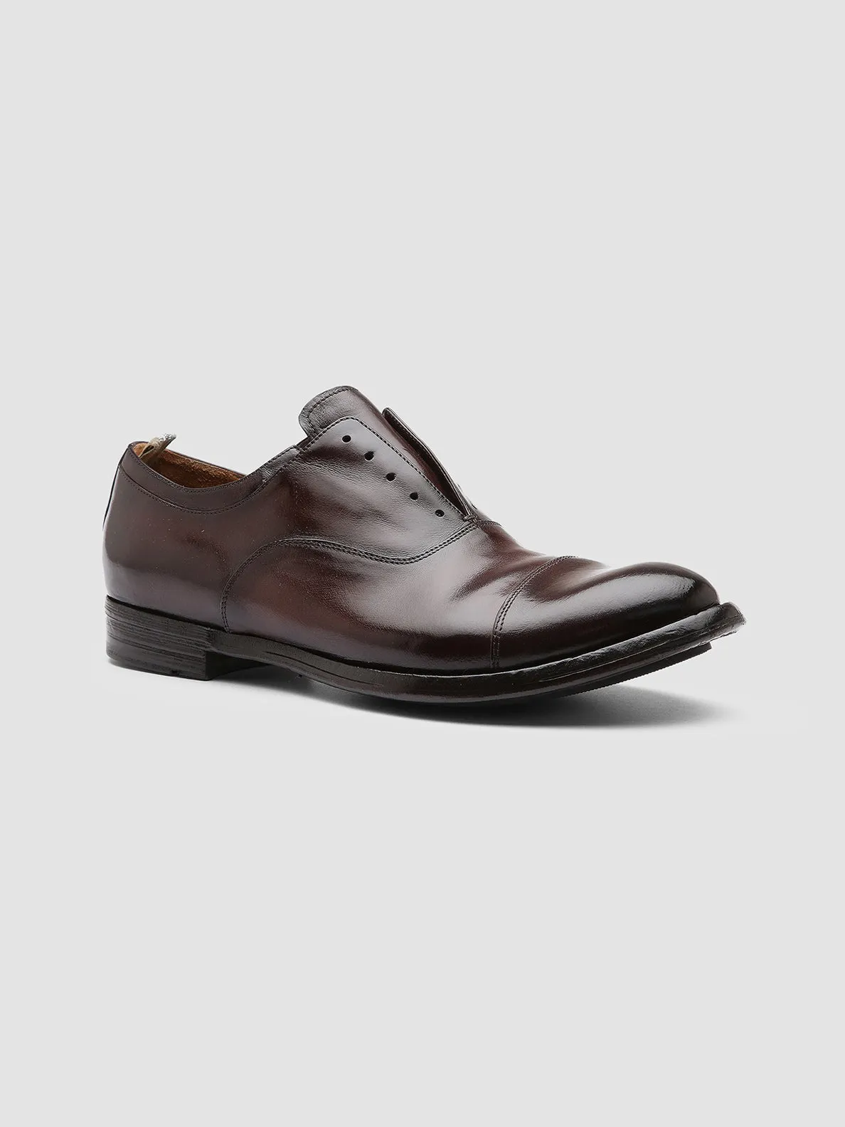 ANATOMIA 015 - Dark Brown Leather Oxford Shoes,Men Derby Shoes