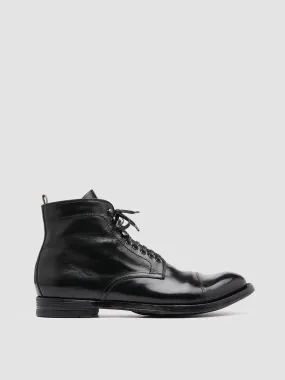 ANATOMIA 016 - Black Leather Ankle Boots,Men Boots