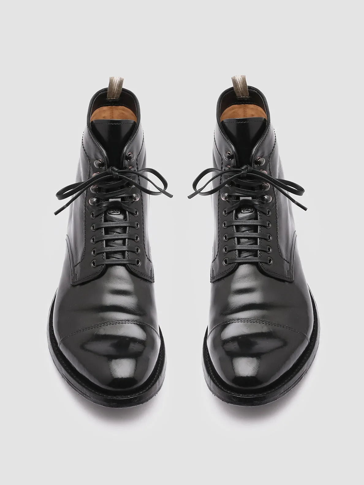 ANATOMIA 016 - Black Leather Ankle Boots,Men Boots
