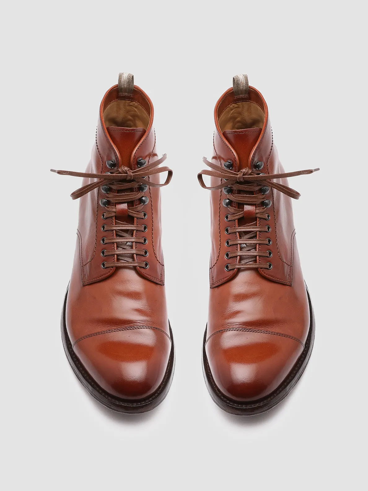 ANATOMIA 016 - Brown Leather Ankle Boots,Men Boots