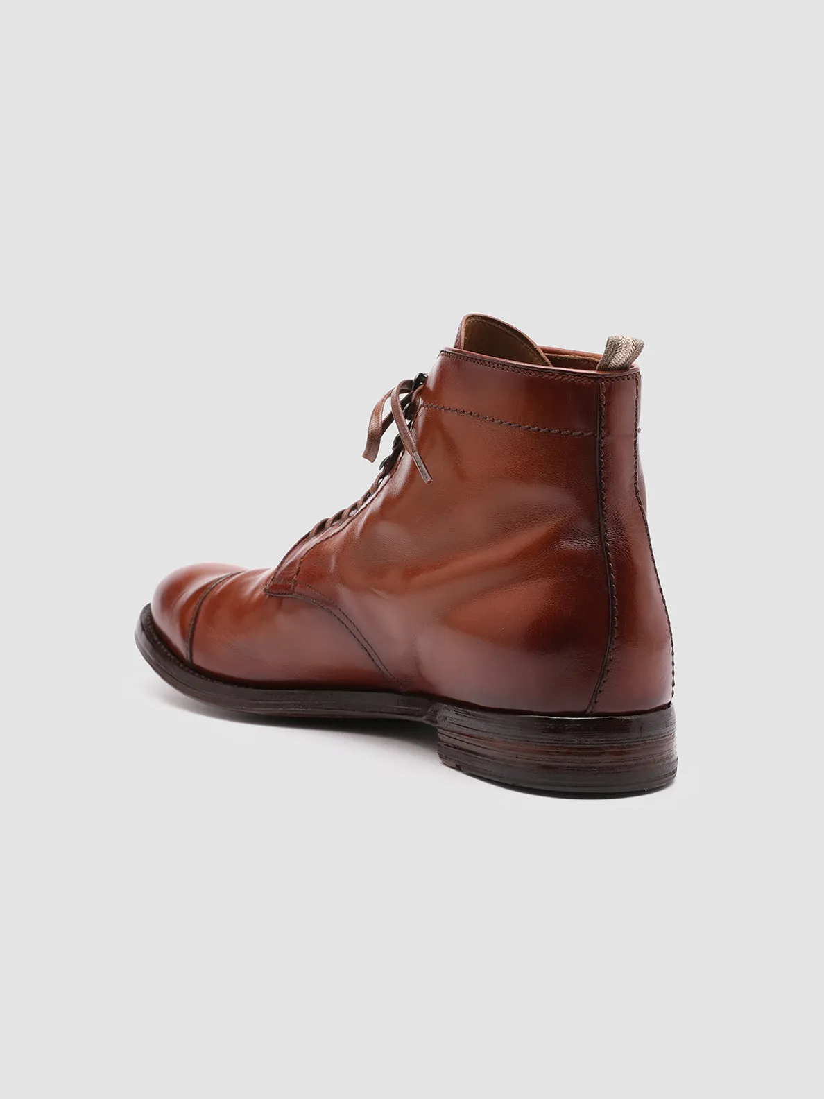 ANATOMIA 016 - Brown Leather Ankle Boots,Men Boots