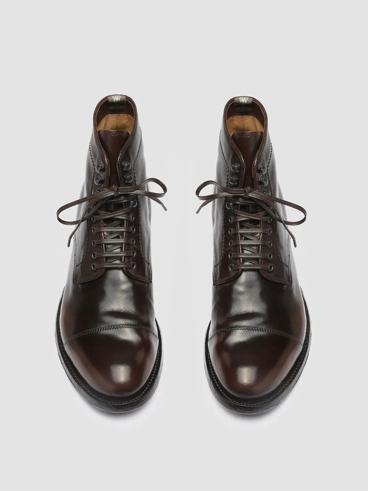 ANATOMIA 016 - Dark Brown Leather Ankle Boots,Men Boots