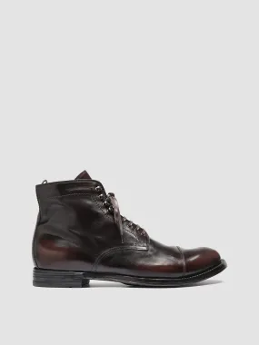 ANATOMIA 016 - Dark Brown Leather Ankle Boots,Men Boots