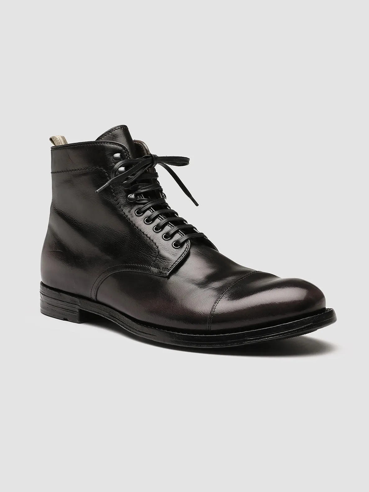 ANATOMIA 016 - Grey Leather Ankle Boots,Men Boots