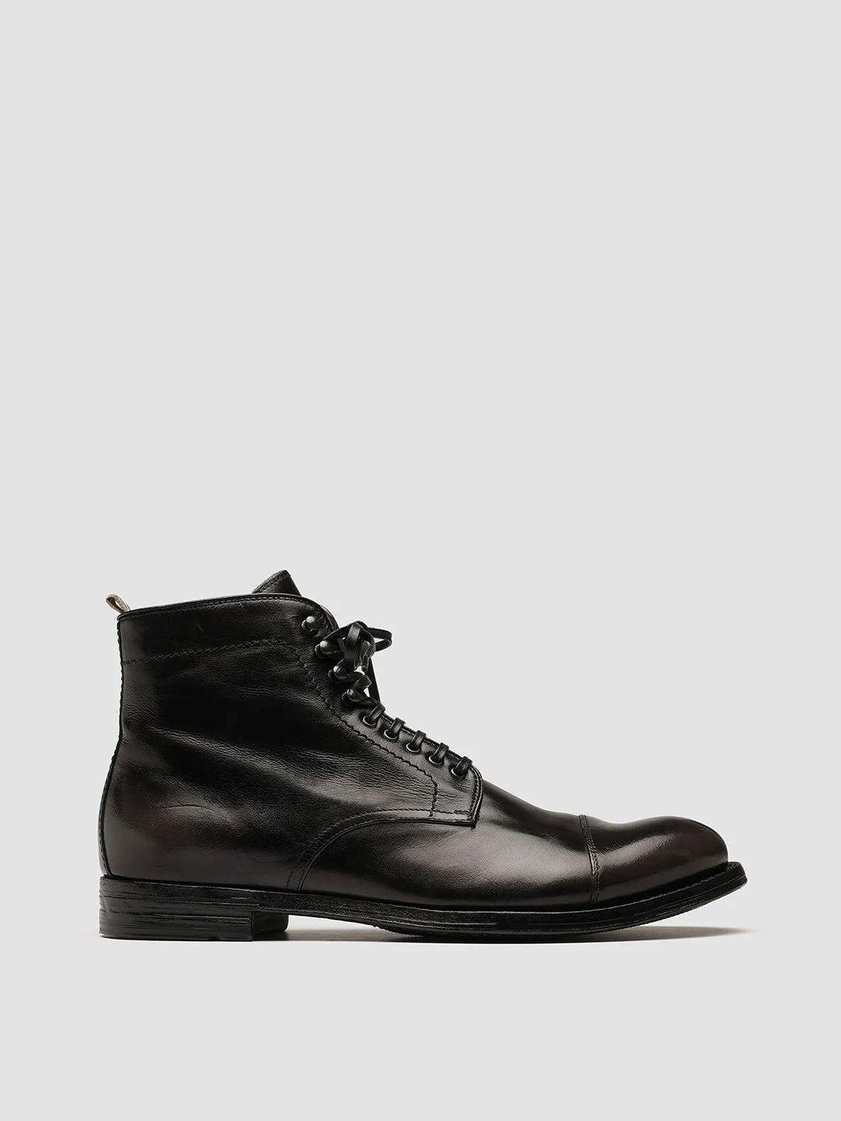 ANATOMIA 016 - Grey Leather Ankle Boots,Men Boots
