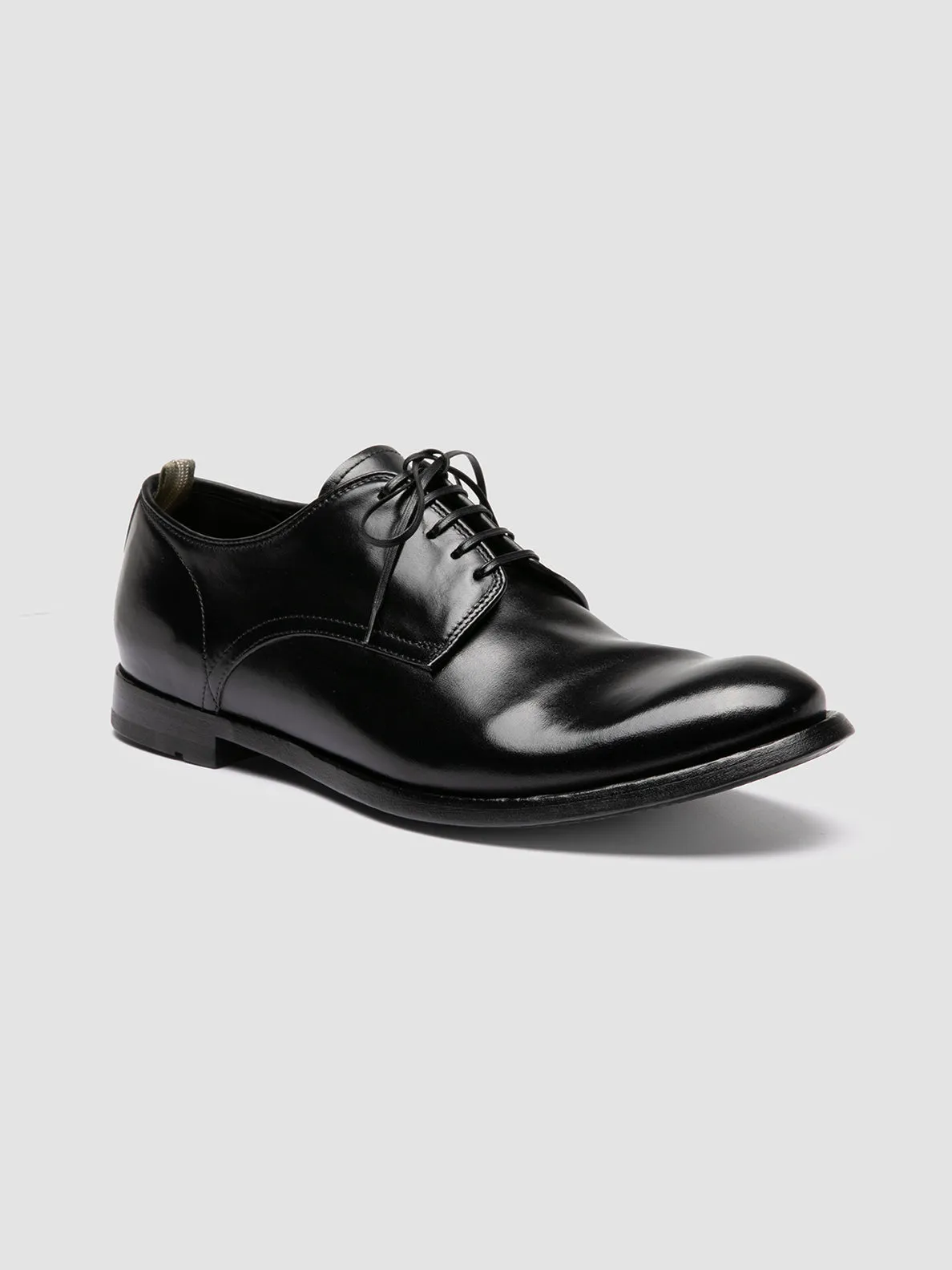 ANATOMIA 060 - Black Leather Derby Shoes,Men Derby Shoes
