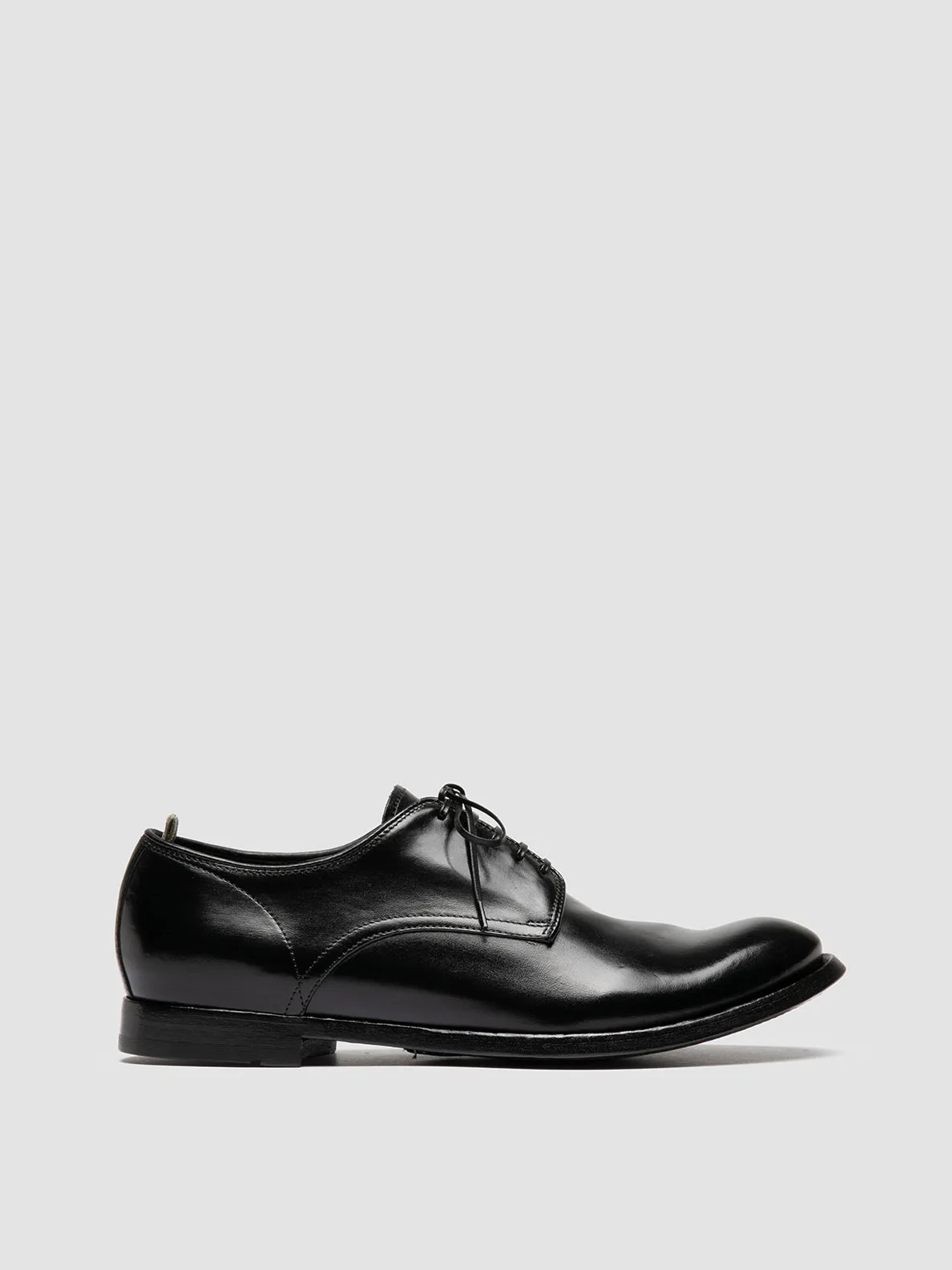 ANATOMIA 060 - Black Leather Derby Shoes,Men Derby Shoes