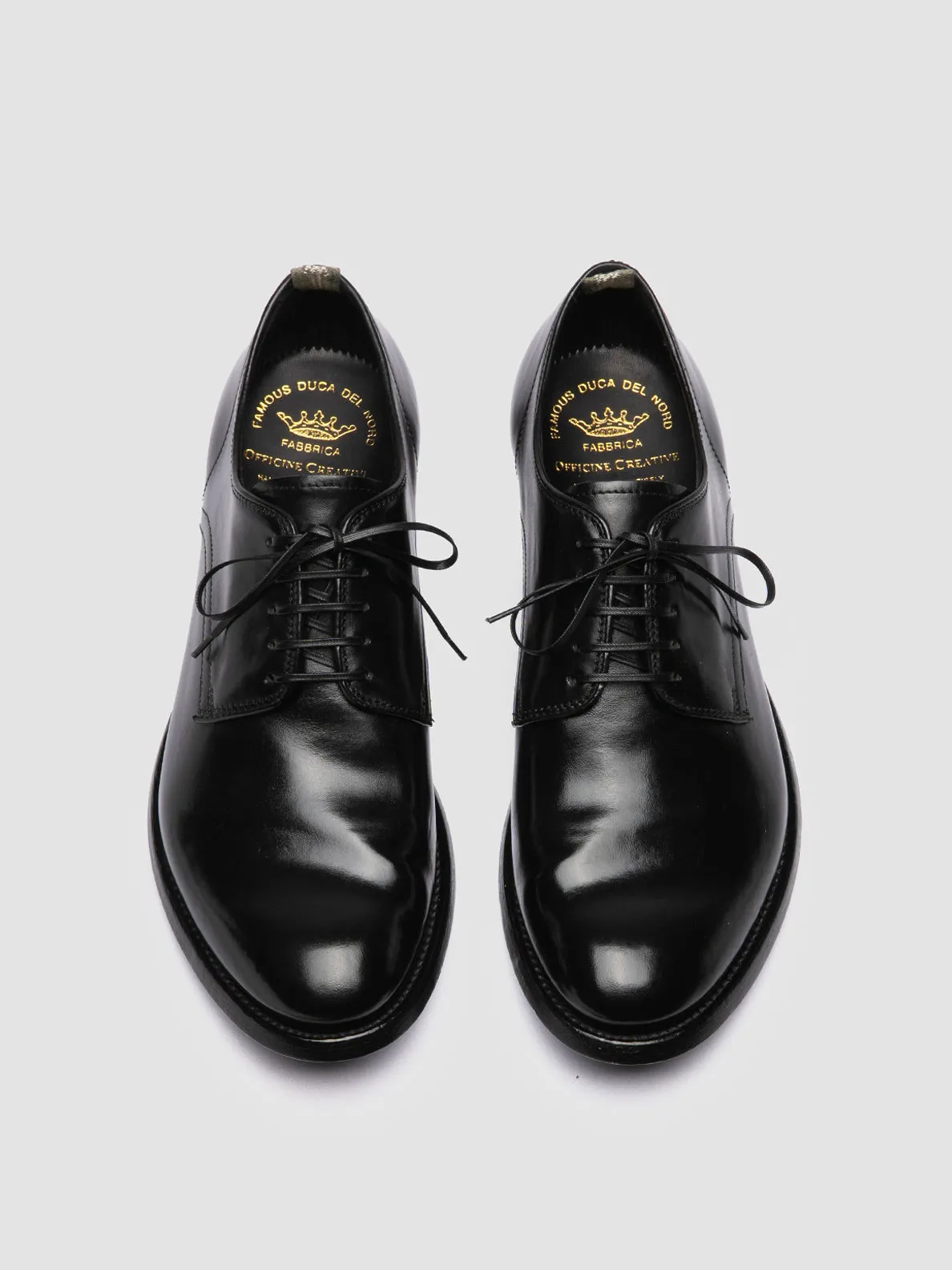 ANATOMIA 060 - Black Leather Derby Shoes,Men Derby Shoes